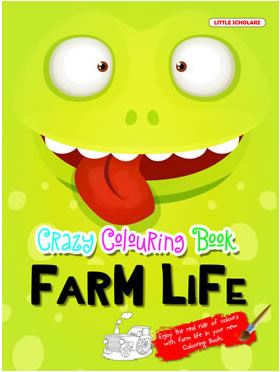 Little Scholarz Crazy Colouring Book Farm Life